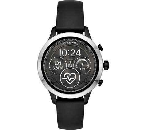 michael kors runway black smart watch|mkt5049.